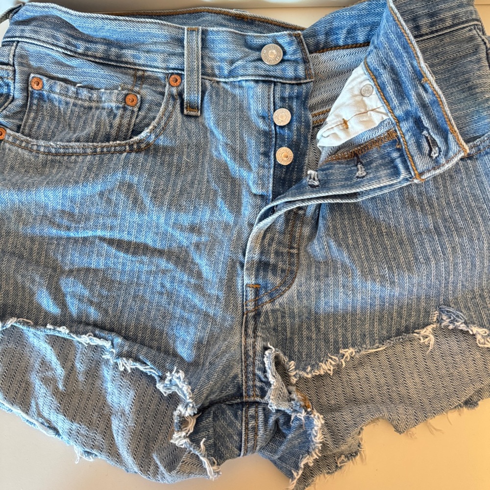 Levi's Light Blue Jean Shorts